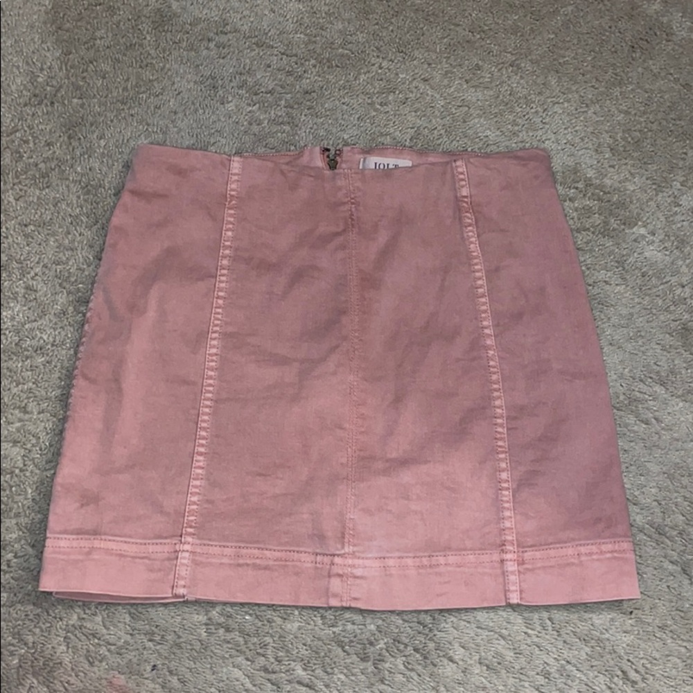 Denim Pink Skirt